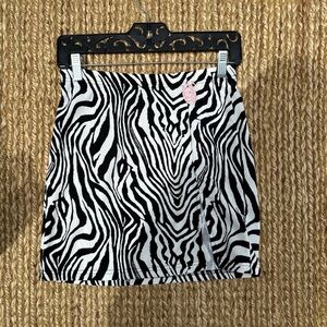 Zebra mini skirt Sz M & XL available